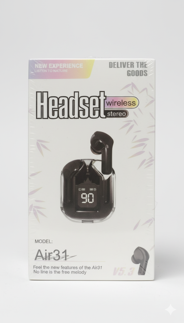 Air 31 Transparent Earbuds with Pouch